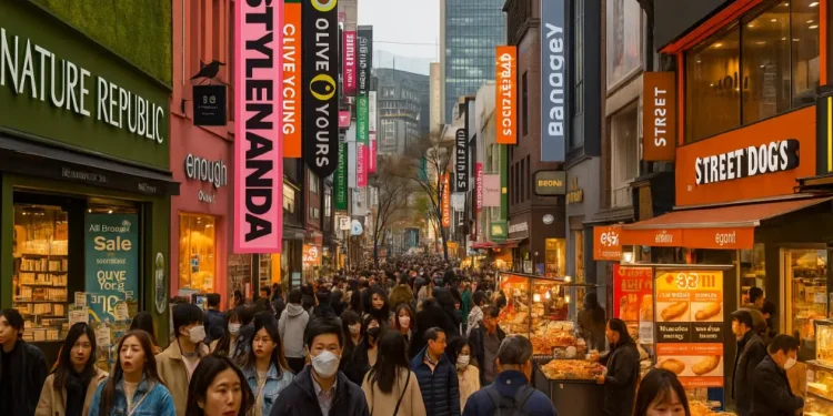 【2025 明洞商圈最新介紹】韓國首爾自由行購物天堂一次看懂｜美妝、街頭小吃、匯率換錢與交通全攻略