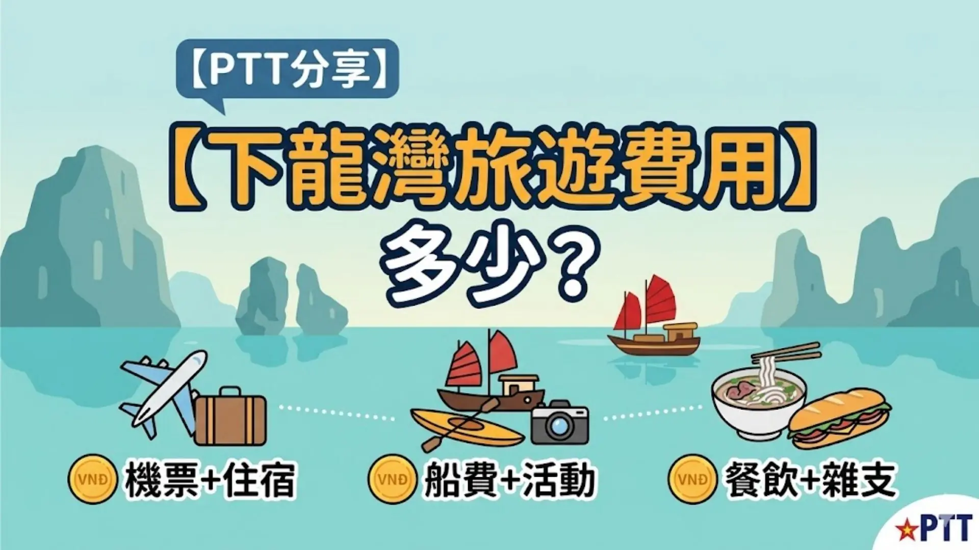PTT分享越南【下龍灣旅遊費用】多少？