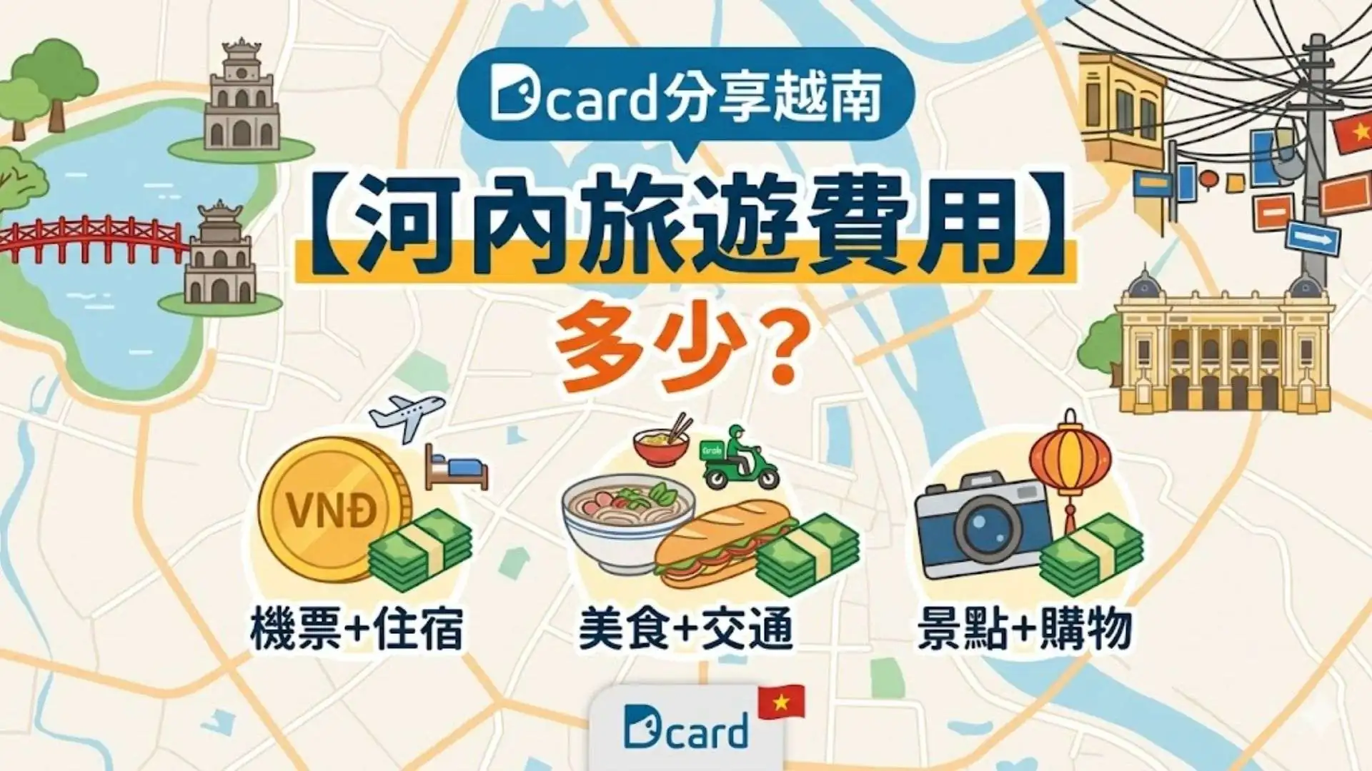 Dcard分享越南【河內旅遊費用】多少？
