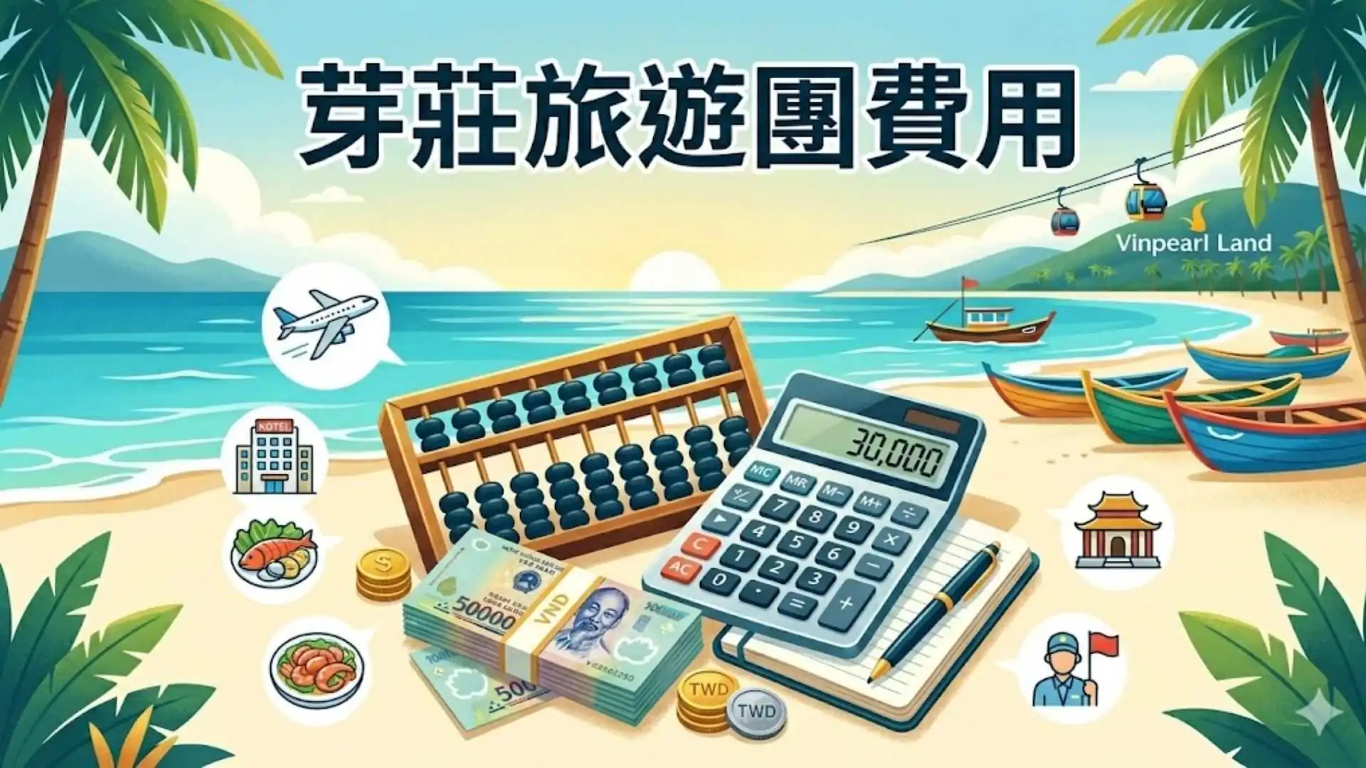 越南【芽莊旅遊團費用】如何計算？