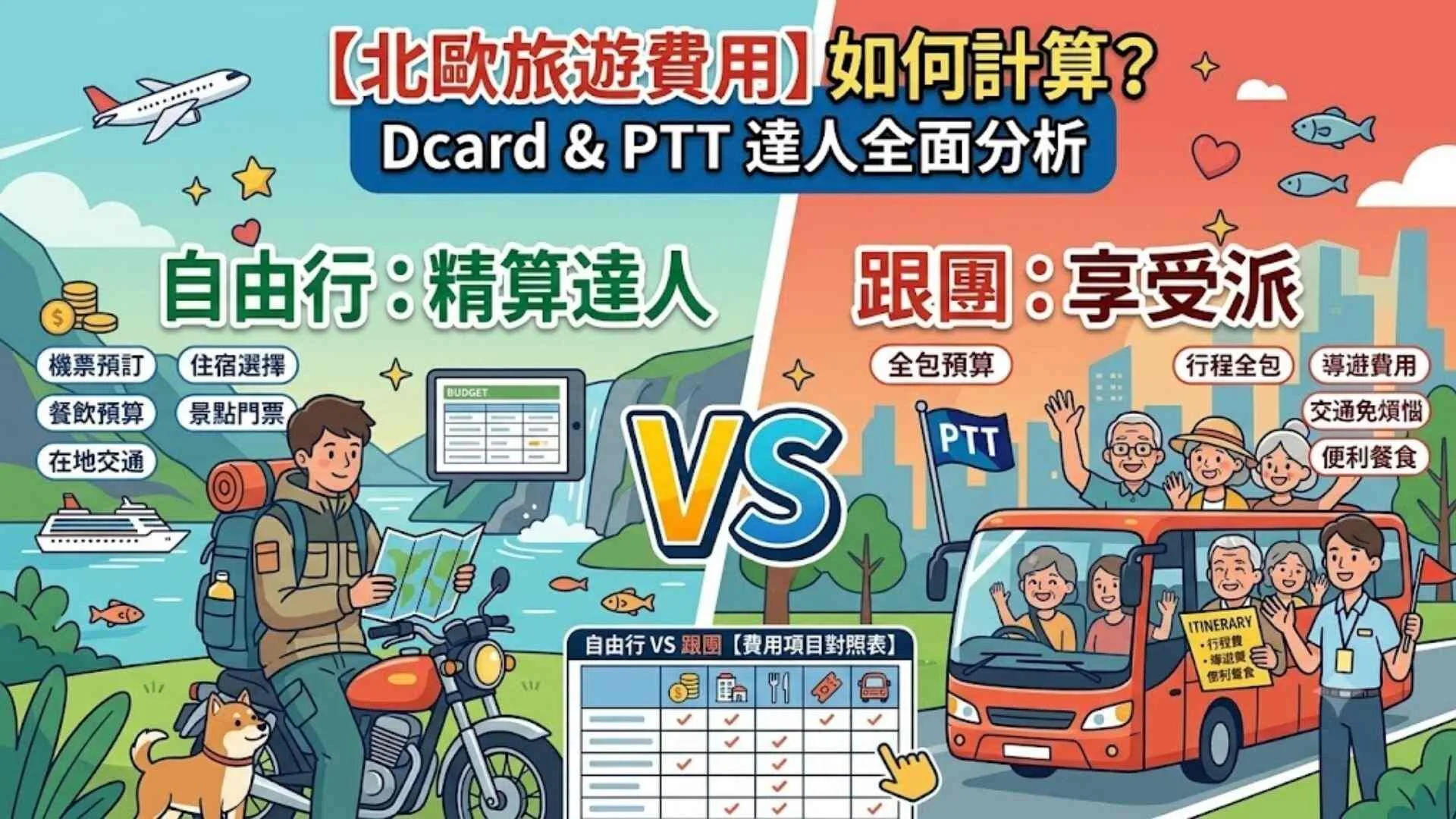 PTT分享【北歐旅遊費用】如何計算？